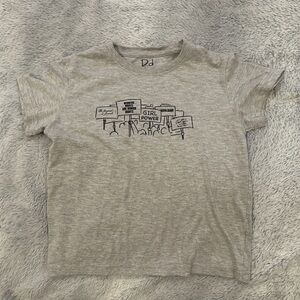 Gray Graphic Kids T-Shirt